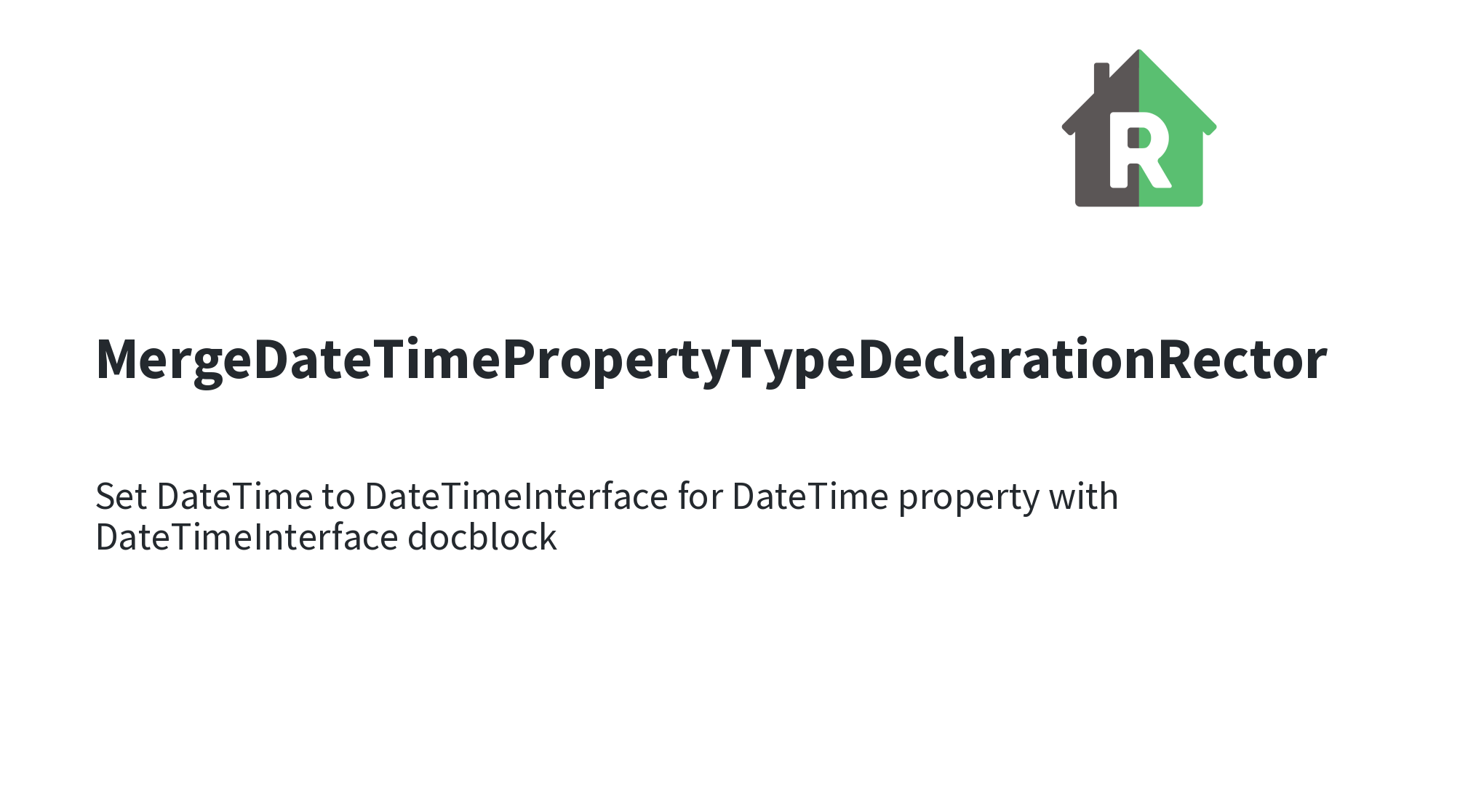 Mergedatetimepropertytypedeclarationrector rector automated way to